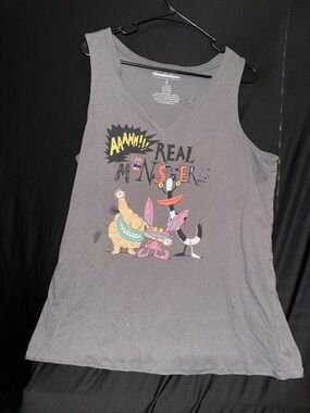 Nickelodeon Gray 'The Real Monsters' Graphic Tank